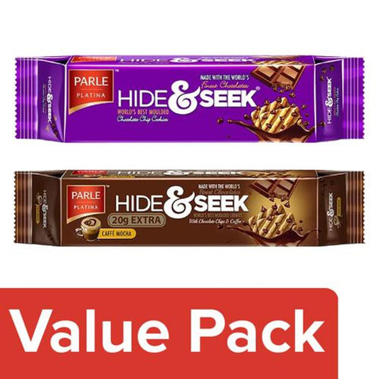 Platina Hide & Seek Chocolate Chip Cookies + Caffe Mocha Coffee Flavoured Biscuits