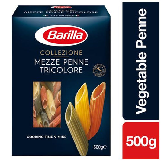 Collezione Durum Wheat Pasta - Mezze Penne Tricolore