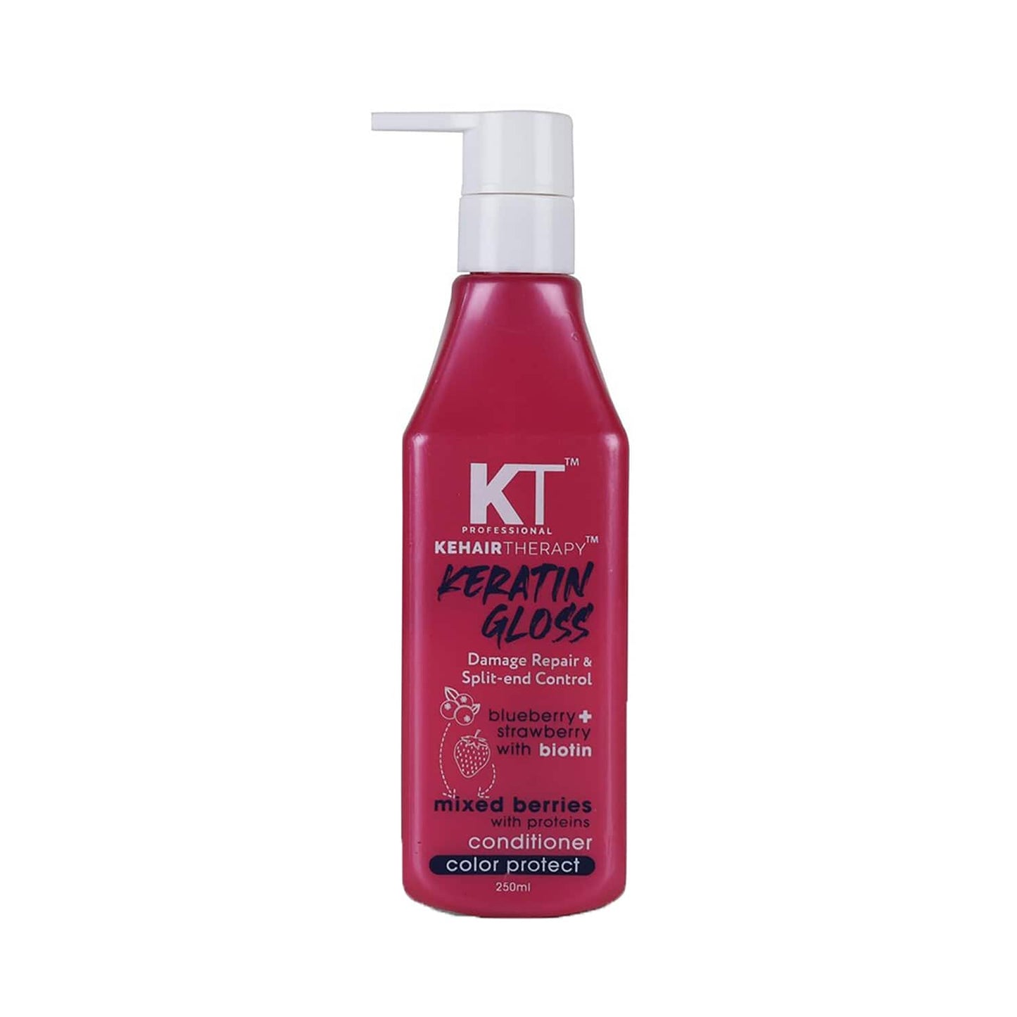 KT Professional Keratin Gloss Damage Repair & Split End Control Conditioner (250ml)