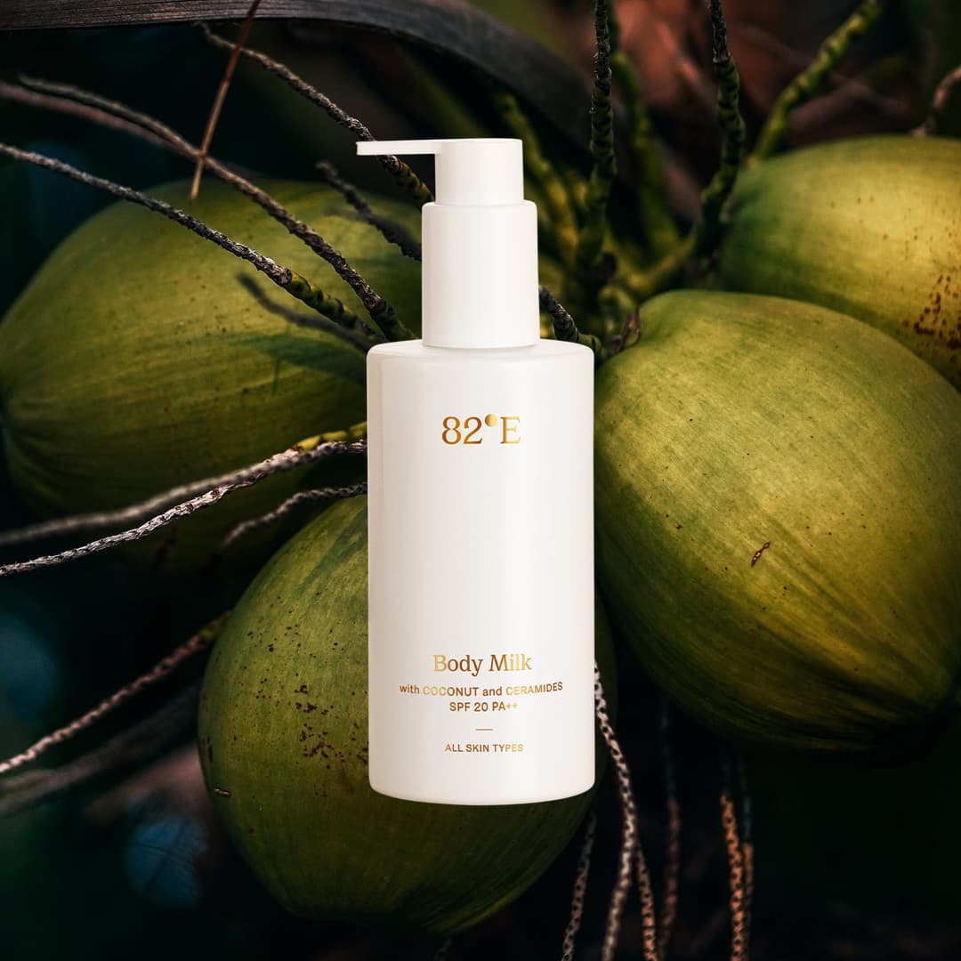 82°E Body Milk SPF 20 PA++ with Coconut and Ceramides (240 ml)