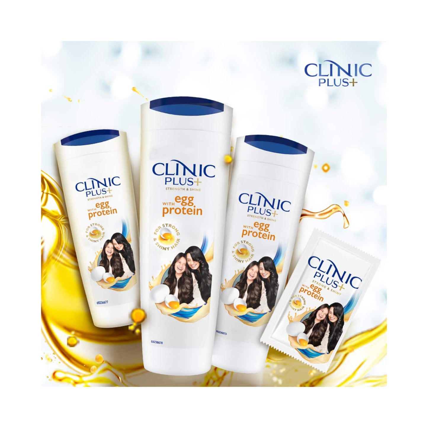 Clinic Plus Strength & Shine With Egg Protein Shampoo (355ml)