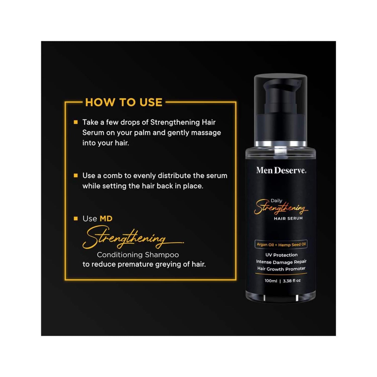 Men Deserve Daily Strengthening Hair Serum (100ml)