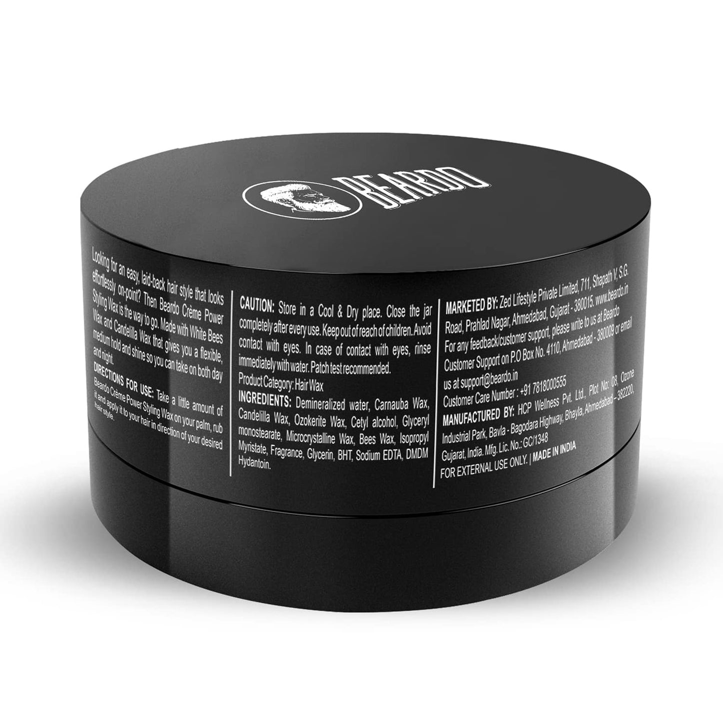 Beardo Creme Power Hair Styling Wax (75g)