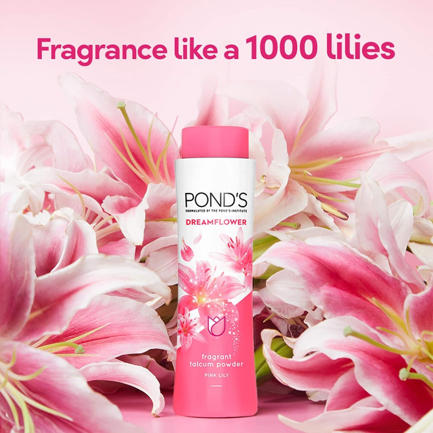 Pond's Dreamflower Fragrant Pink Lily Talc Powder - (200g)