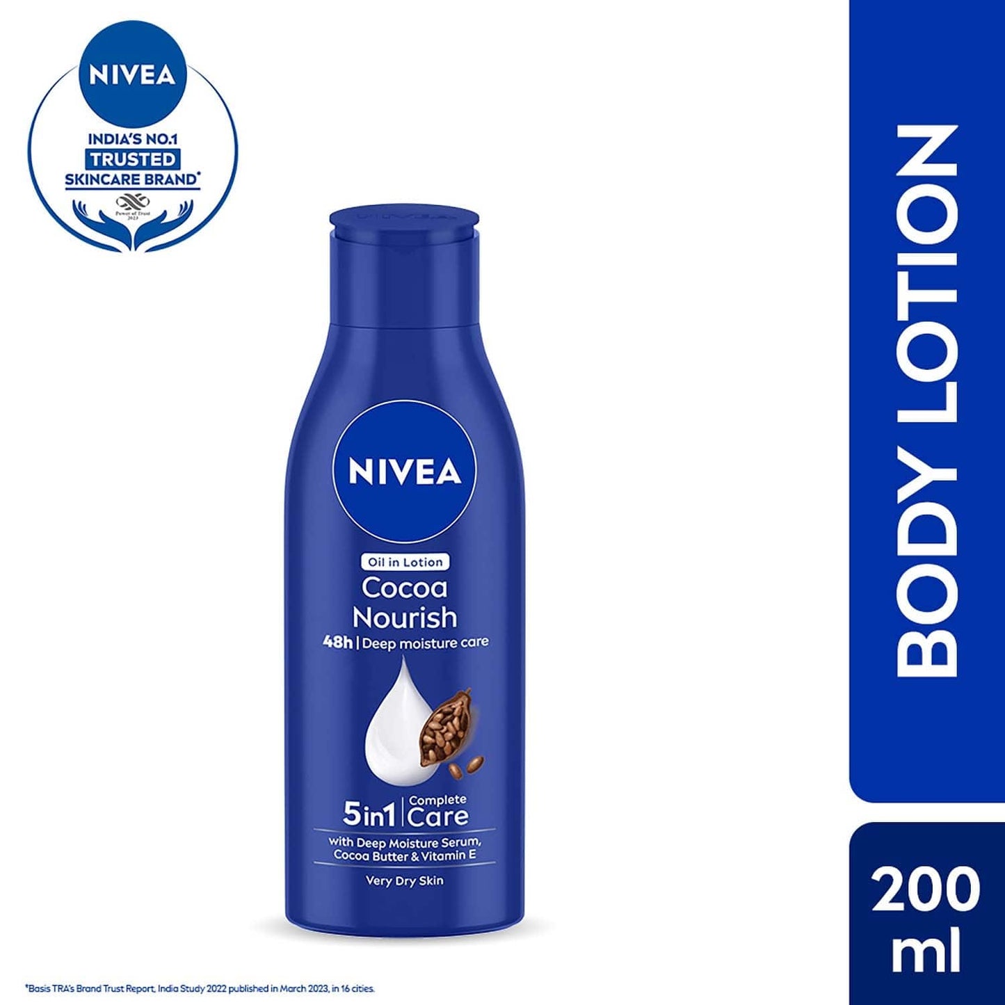 Nivea Cocoa Nourish 5 In 1 Oil In Lotion (200 ml) (Pack Of 2) Combo