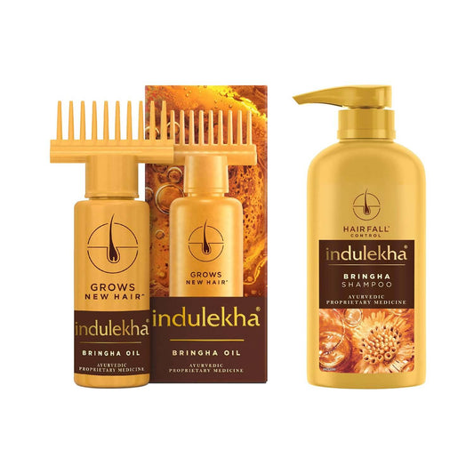 Indulekha Bringha Oil & Shampoo Combo