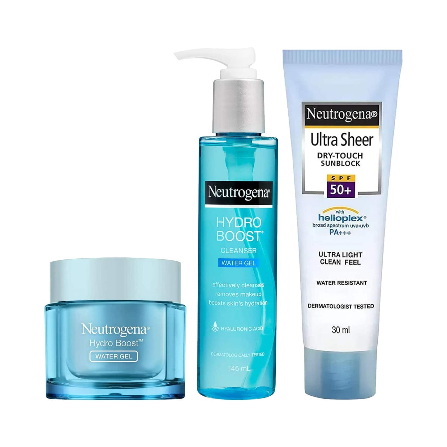 Neutrogena Hydration Cleanse, Moisturisation & Sunblock Combo