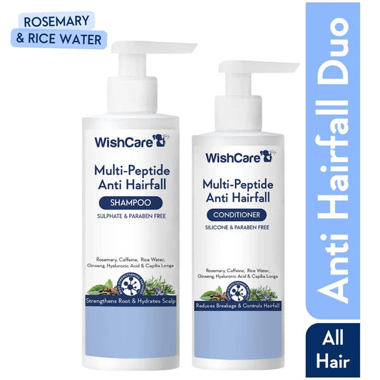 WishCare Multi Peptide Anti Hairfall Shampoo & Conditioner Combo Pack (250 ml +200 ml)