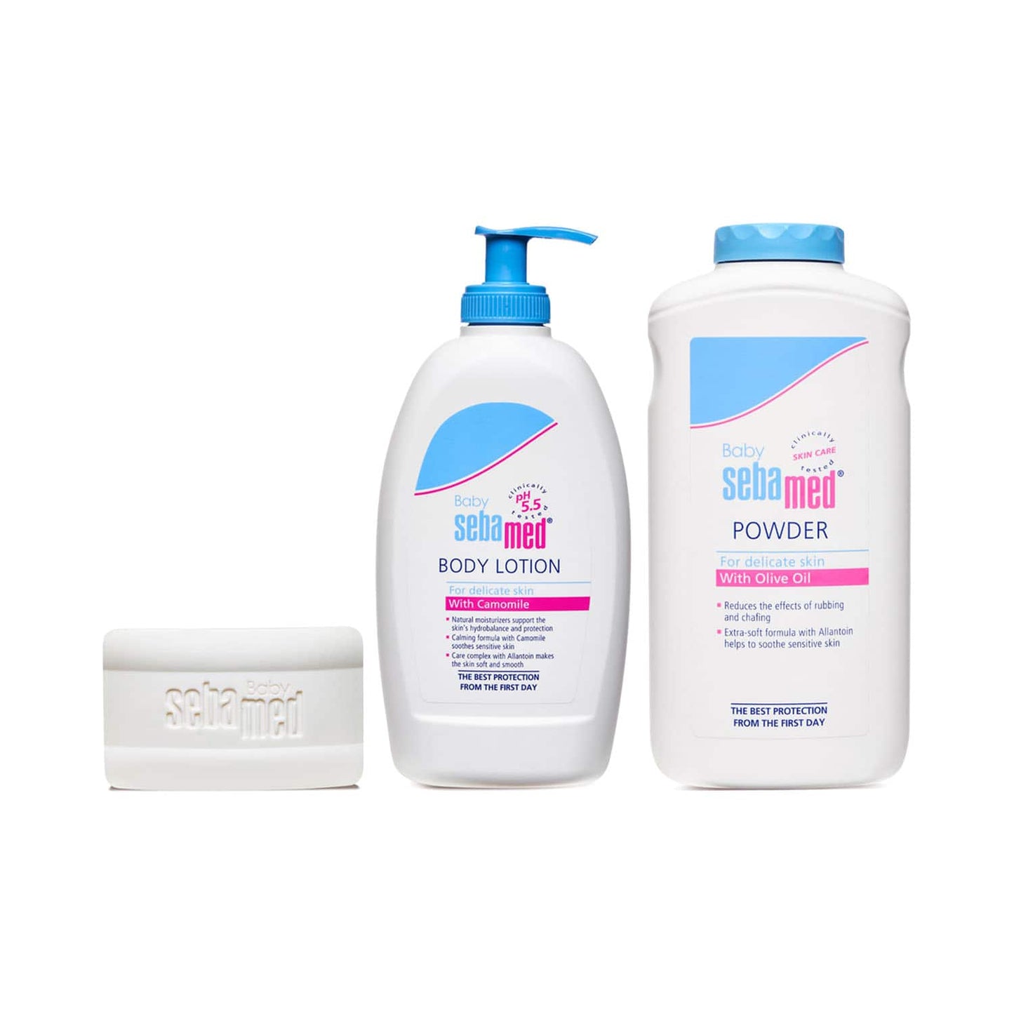 Sebamed Baby Wash + Lotion + Powder Combo