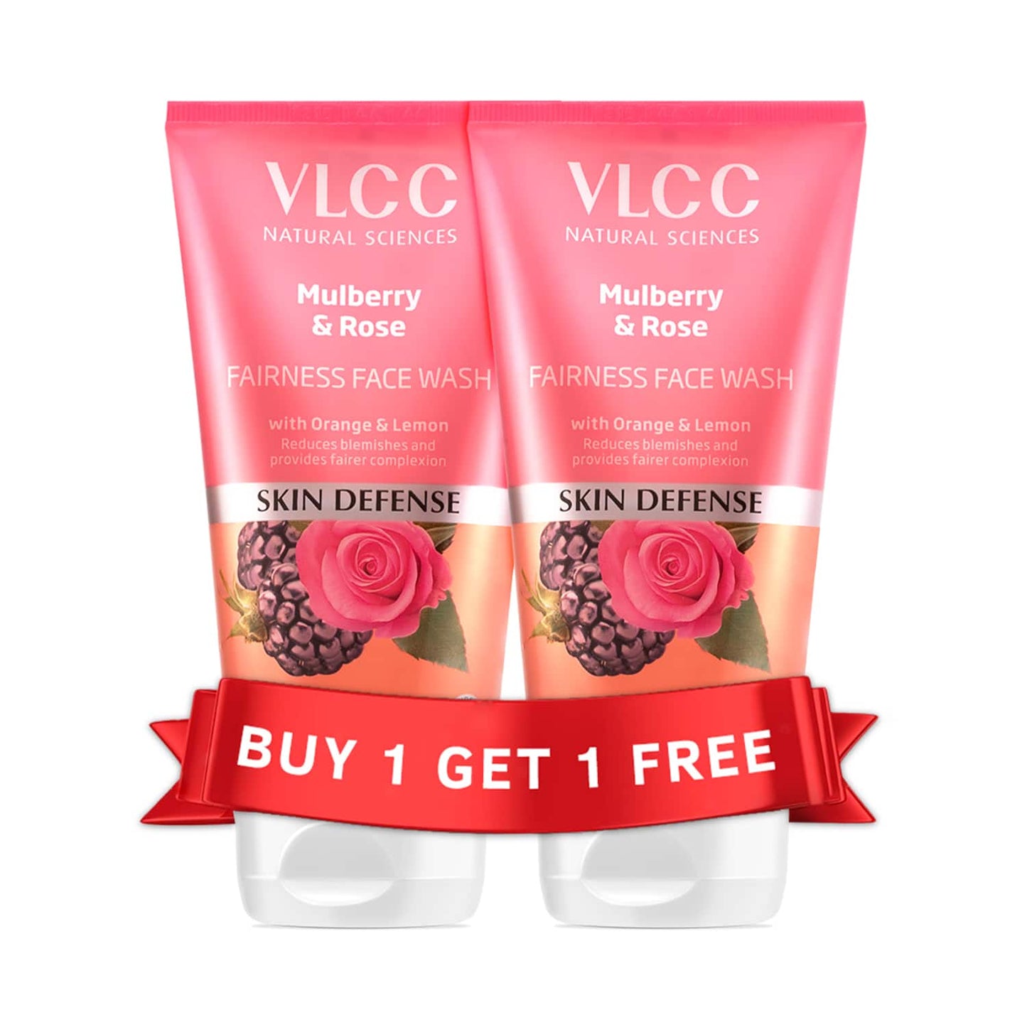 VLCC Mulberry and Rose Fairness & Neem Face Wash Combo