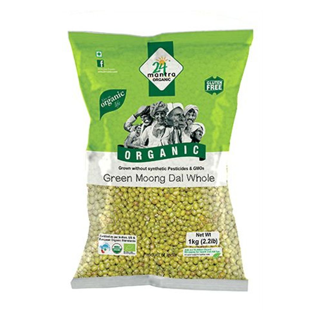 Organic Dal - Green Moong Whole//Hesaru Kaalu