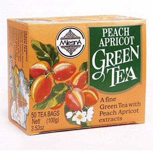 Flavored Green Tea Bags - Peach & Apricot