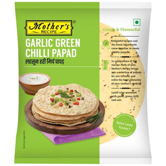 Papad - Garlic Green Chilli