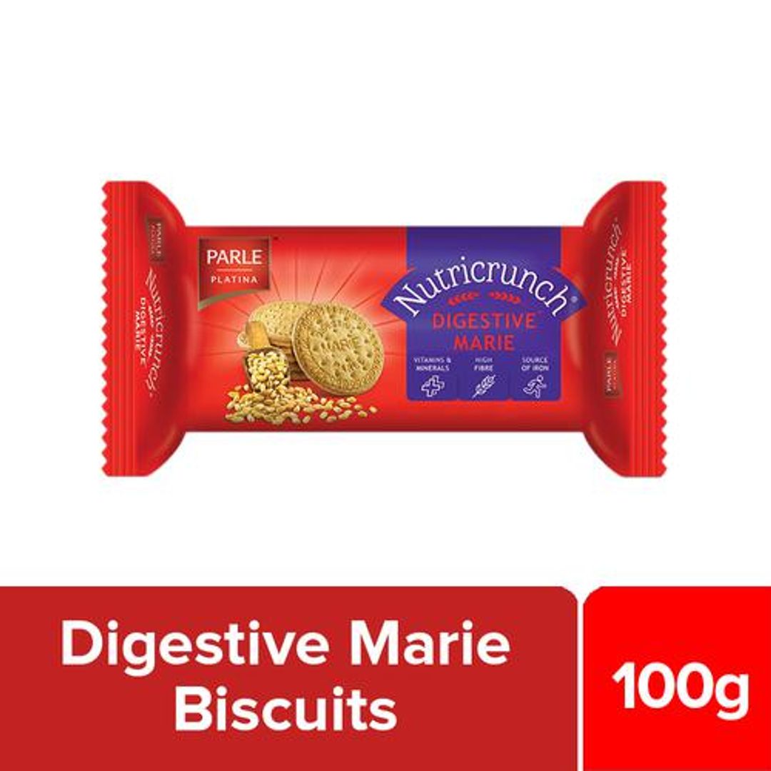 Platina Nutricrunch Digestive Marie Biscuit - Rich In Fibre, Iron & Vitamins, Crispy