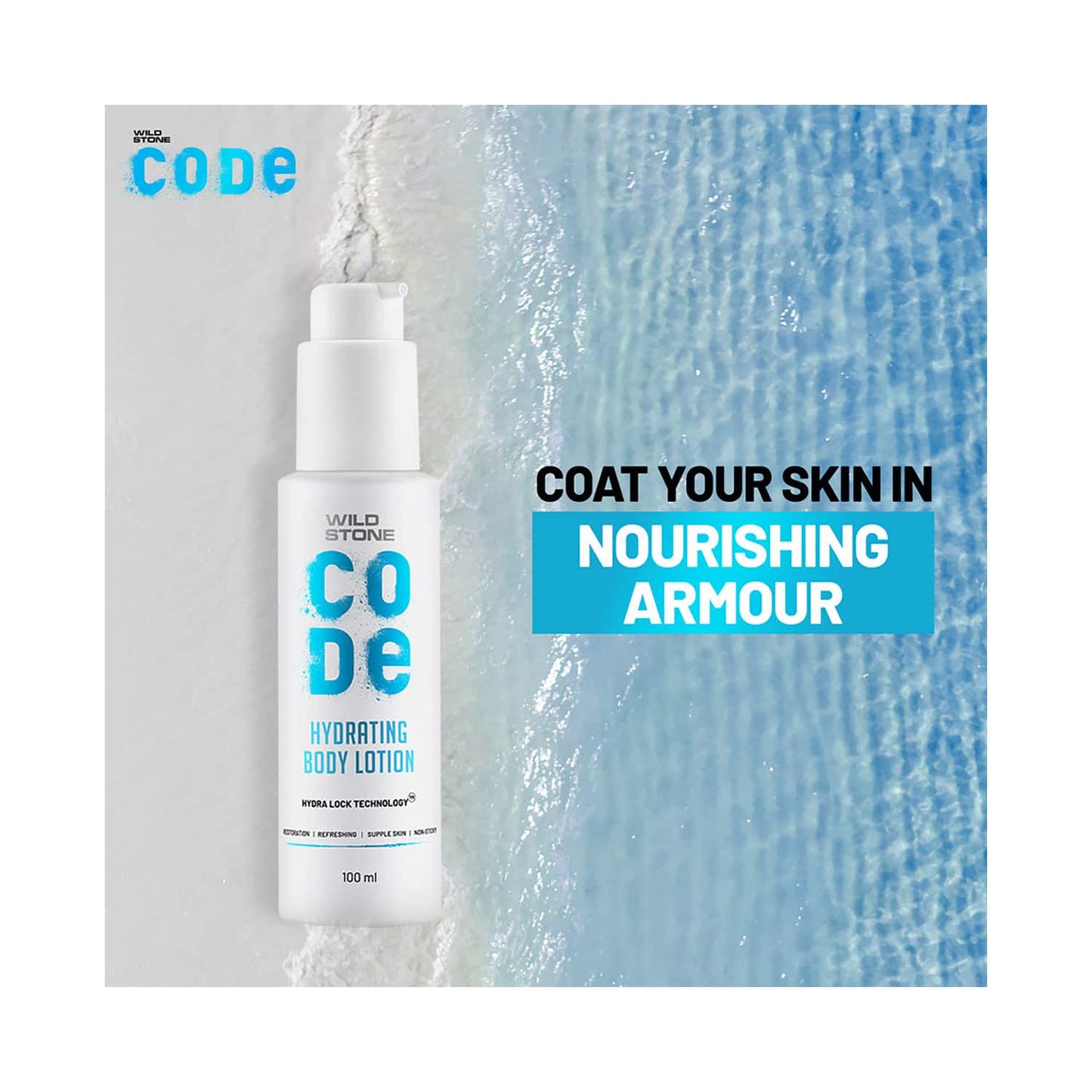 Wild Stone Code Hydrating Body Lotion (100ml)