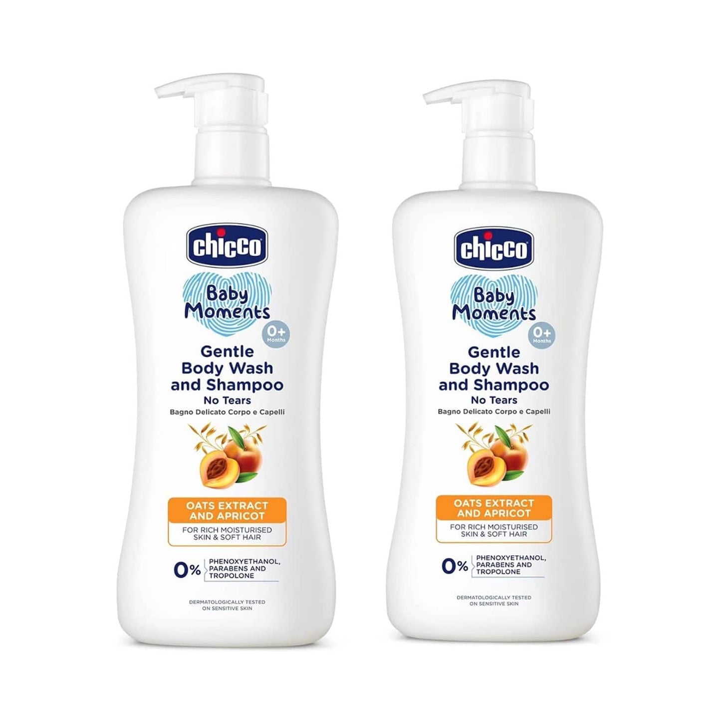 Chicco BM gentle bodywash & shampoo Pack of 2 combo (500 ml)