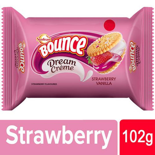 Bounce Dream Cream Biscuits - Strawberry Vanilla