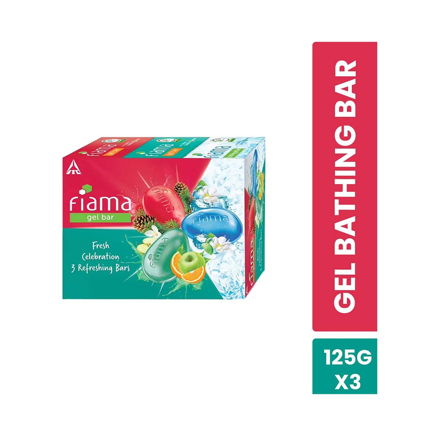 Fiama Fresh Celebration Gel Bar With Skin Conditioners - (3Pcs)