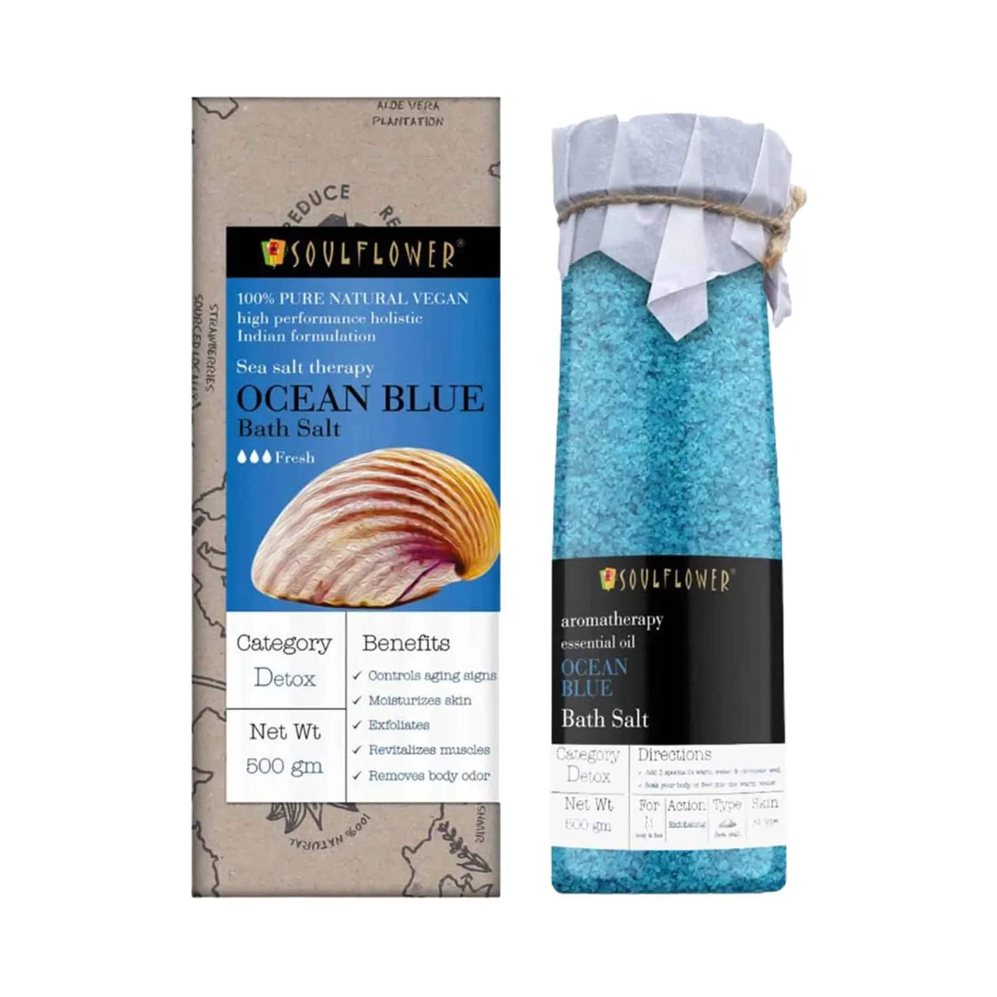 Soulflower Ocean Blue Bath Salt - (500g)