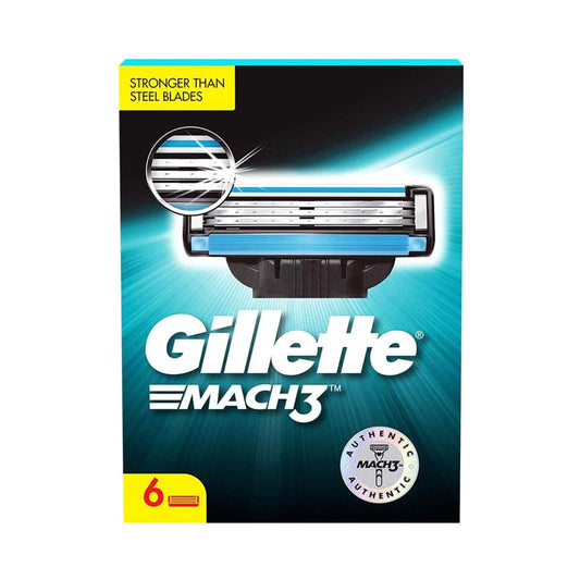 Gillette Mach 3 Shaving Blades Cartridges (6Pcs)