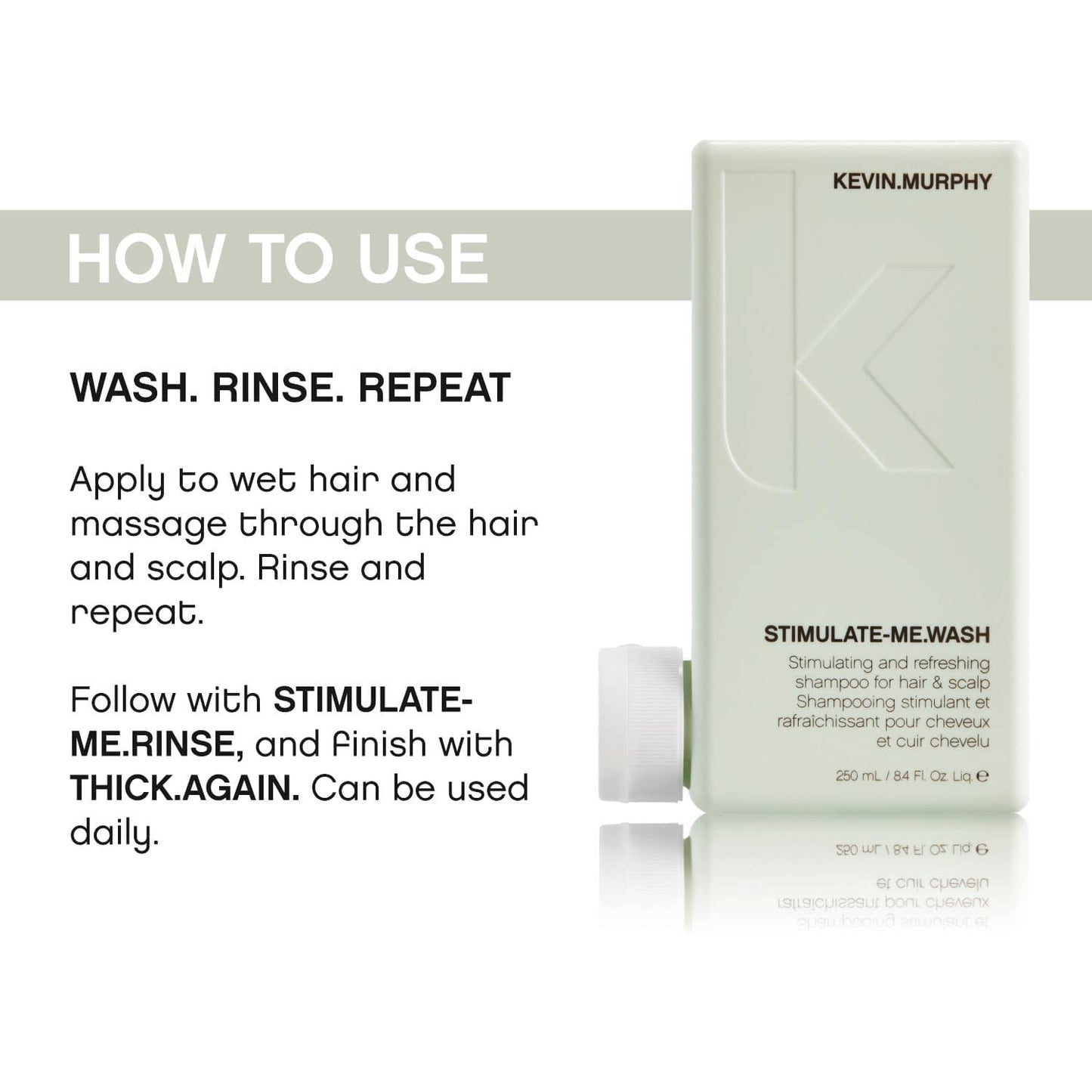 Kevin Murphy Stimulate-Me Wash Stimulating And Refreshing Shampoo (250ml)