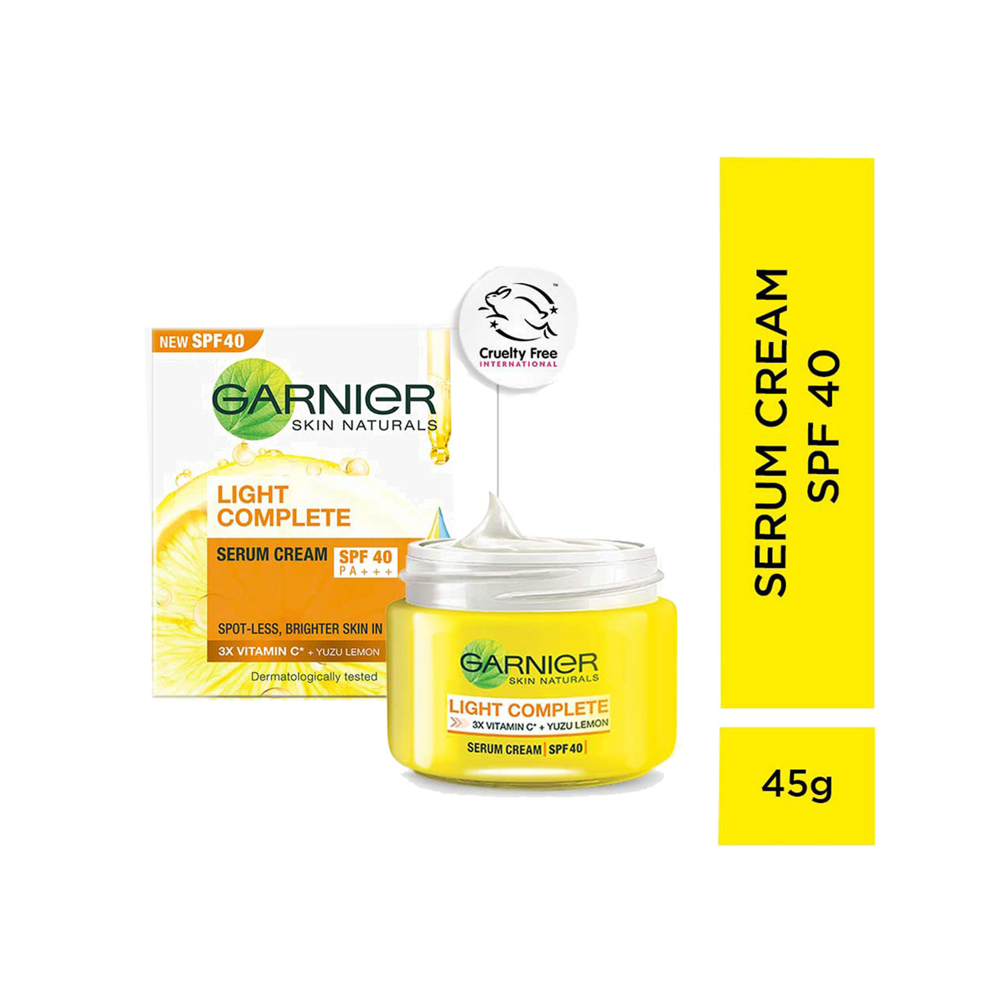 Garnier Bright Complete Serum Cream with Light Complete Body Lotion (45g)