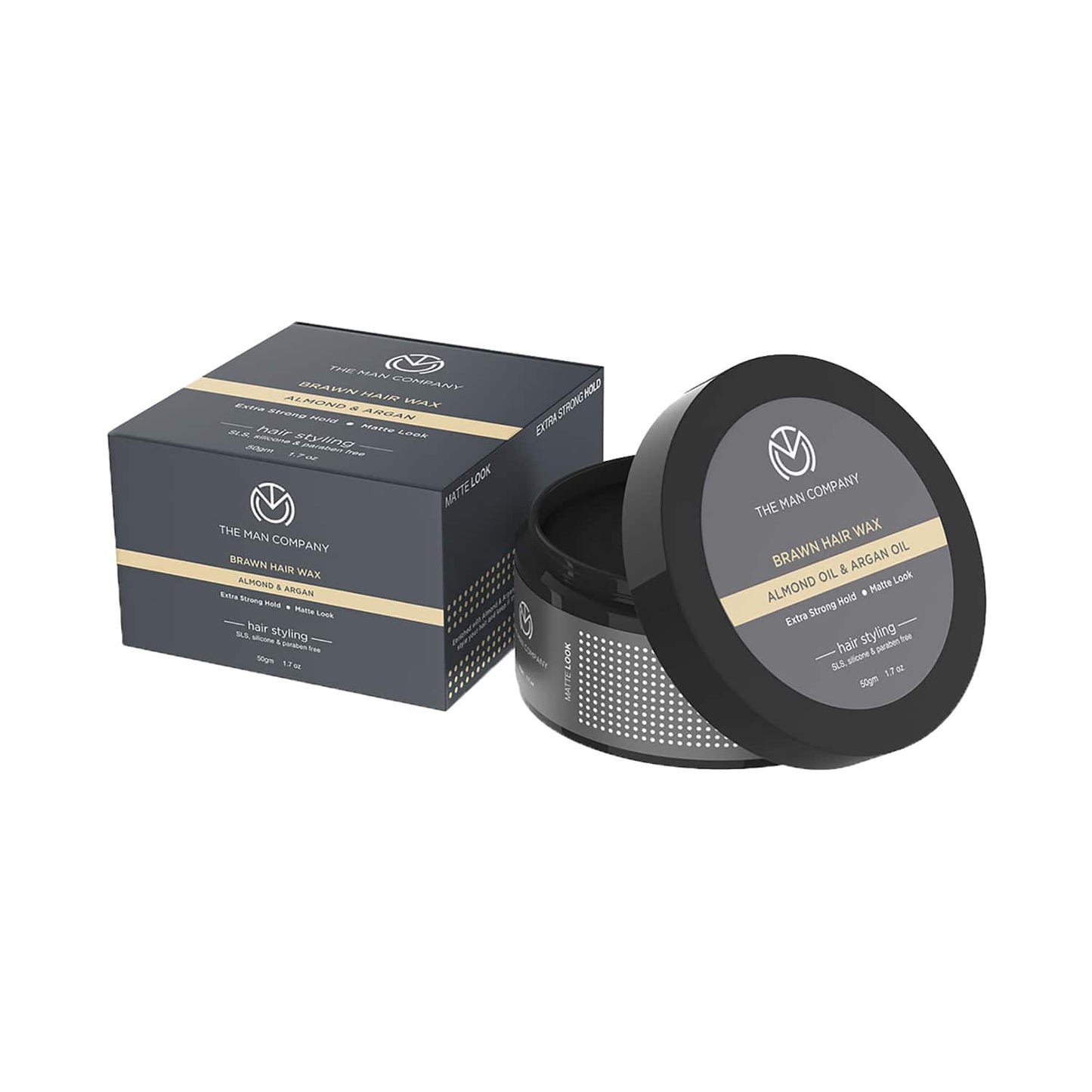 The Man Company Almond & Argan Oil Brawn Hair Styling Wax (50g)