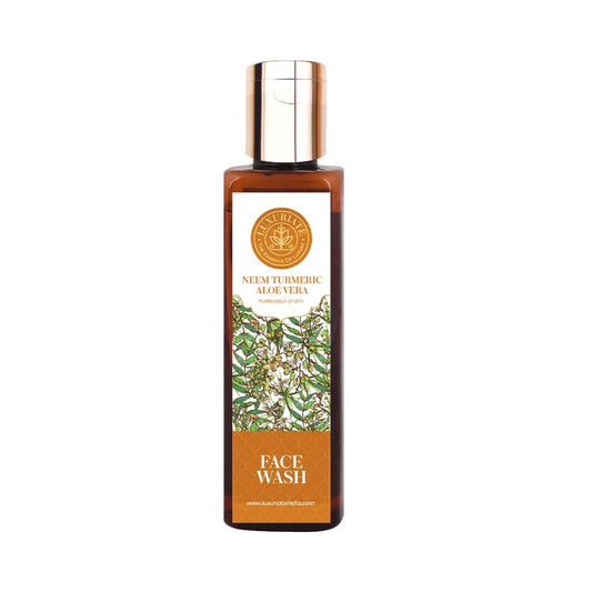 LUXURIATE Neem Turmeric Aloe Vera Face Wash (100ml)