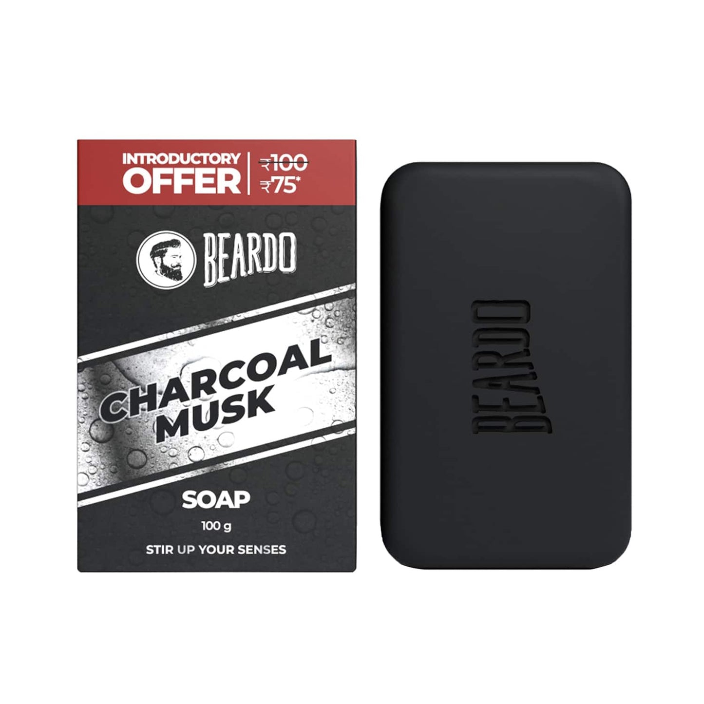 Beardo Charcoal Musk Soap For Men (3pcs)