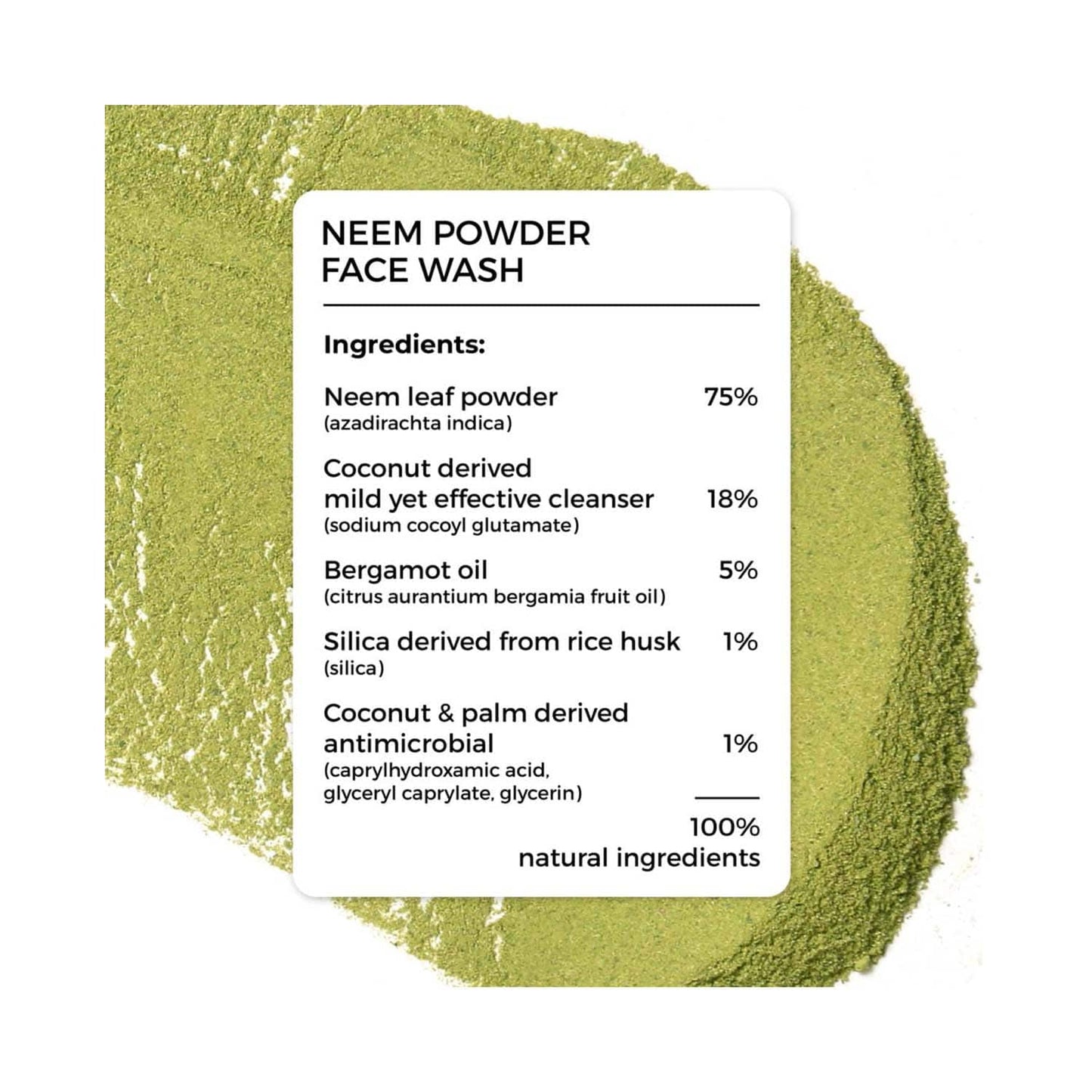 Brillare Neem Powder Face Wash For Clear Purified Acne Prone Skin (30g)