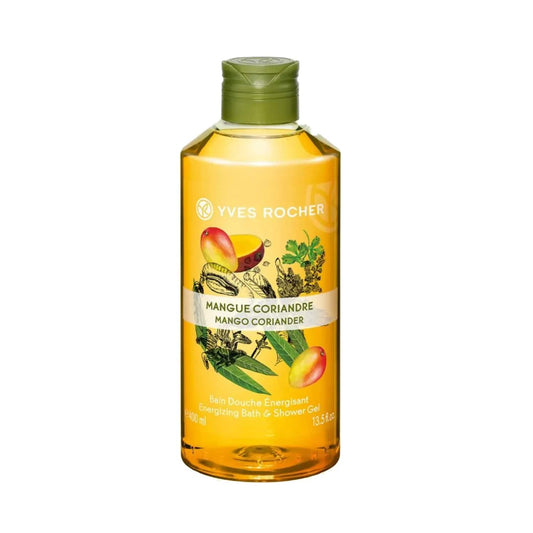 Yves Rocher Energizing Bath and Shower Gel Mango Coriander (400ml)