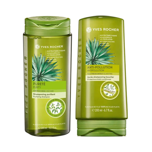 Yves Rocher Purity Shampoo & Anti Pollution conditioner Combo