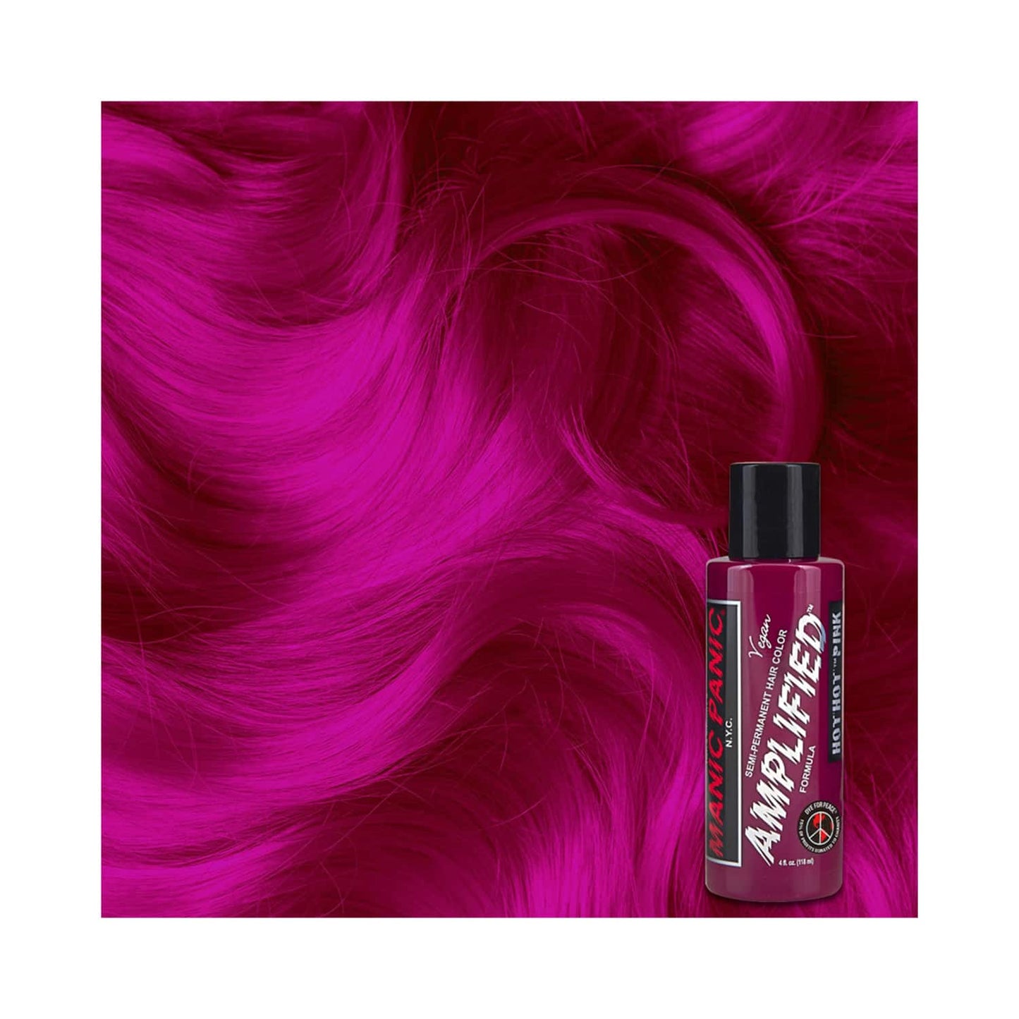 Manic Panic Amplified Semi Permanent Hair Color - Hot Hot Pink (118ml)