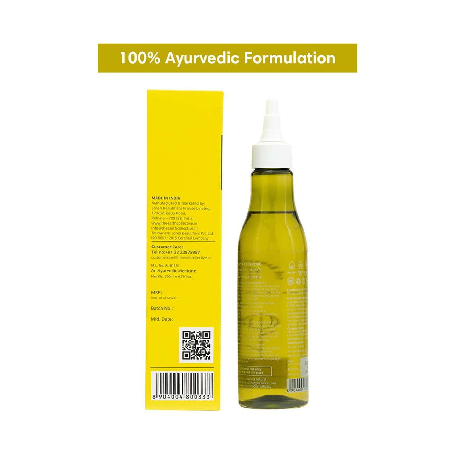 The Earth Collective Hair Oil - Almond Oil Plus (200 ml)