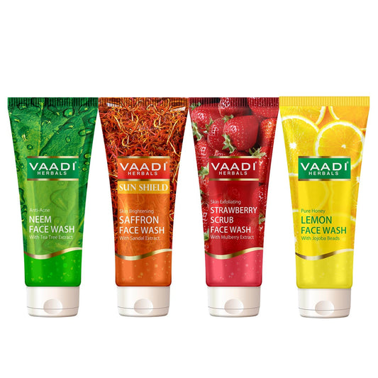 Vaadi Herbals Assorted Pack Face Wash (4 Pcs)