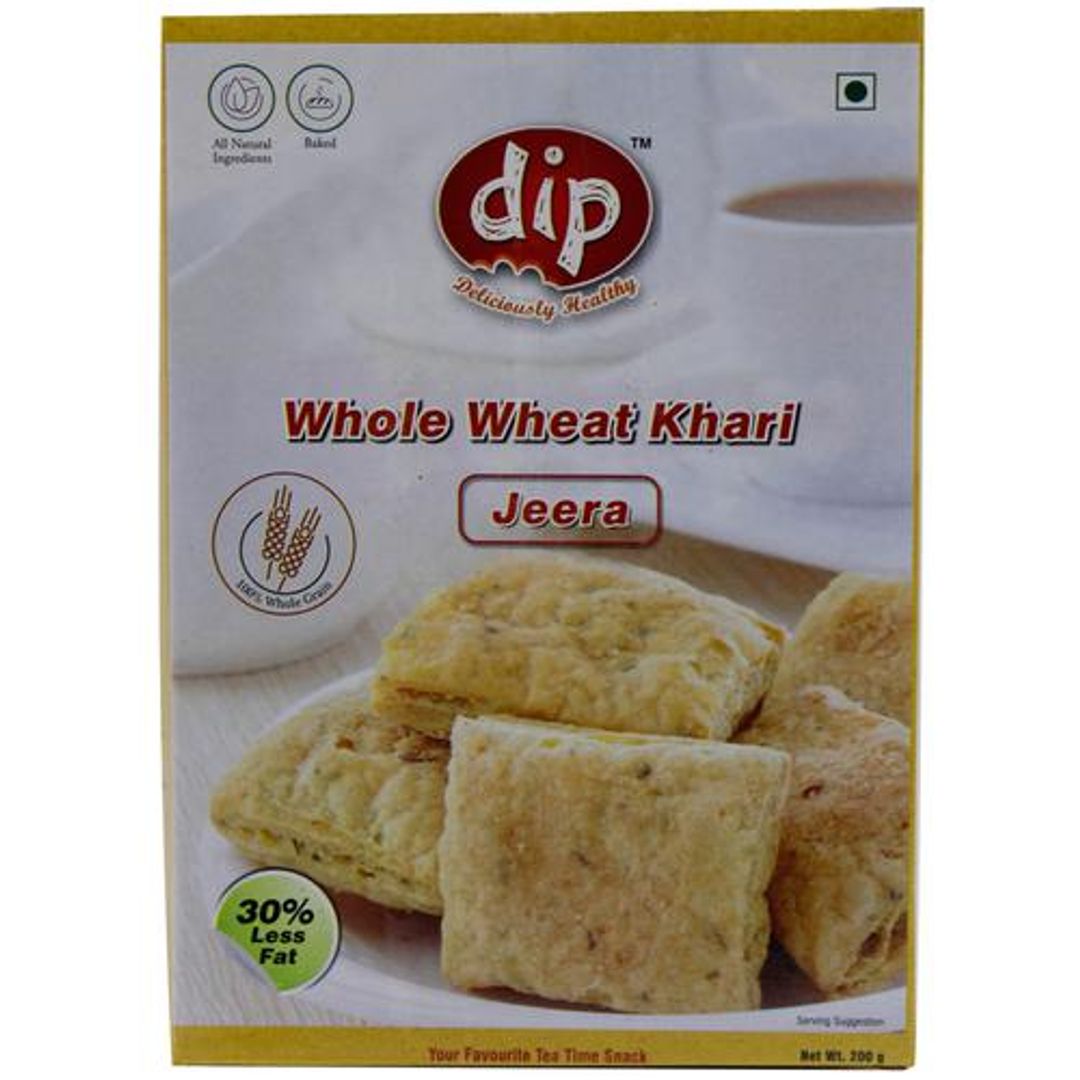 Baked Whole Wheat Khari - Jeera