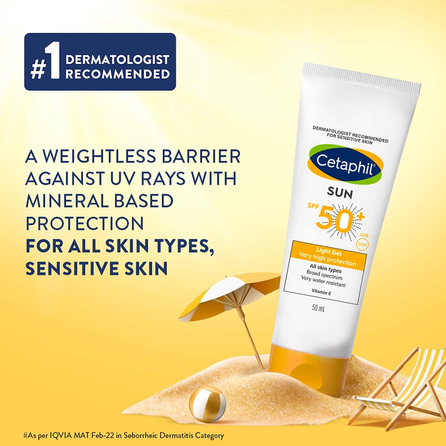 Cetaphil Sun Light Gel SPF50+ (50ml)