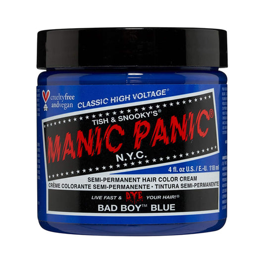 Manic Panic Classic High Voltage Semi Permanent Hair Color Cream - Bad Boy Blue (118ml)