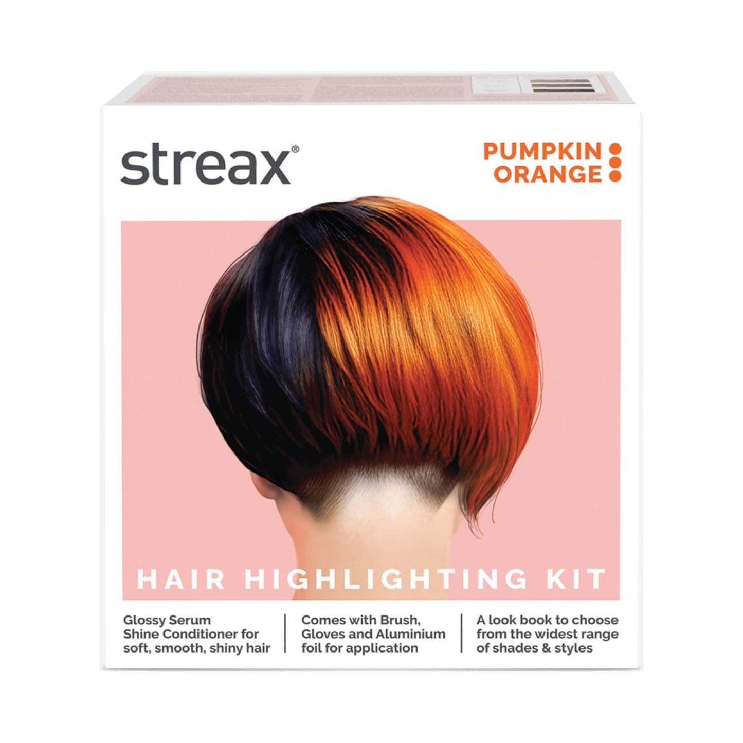 Streax Ultralights Hair Color Highlight Kit - Pumpkin Orange (180 g)