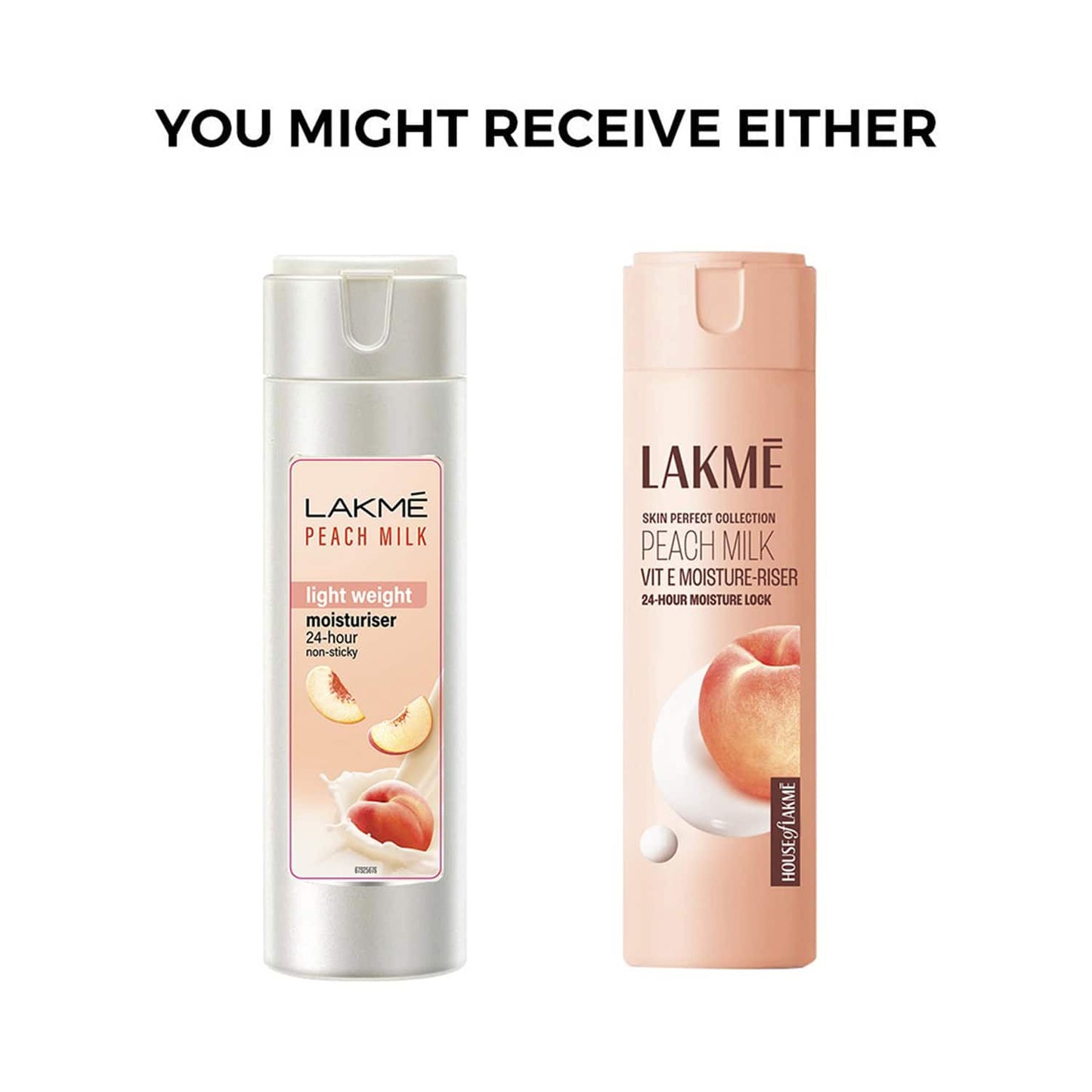 Lakme Peach Milk Vit E Light- Weight & Non-Sticky Moisturizer with 24-Hours Lock (120 ml)