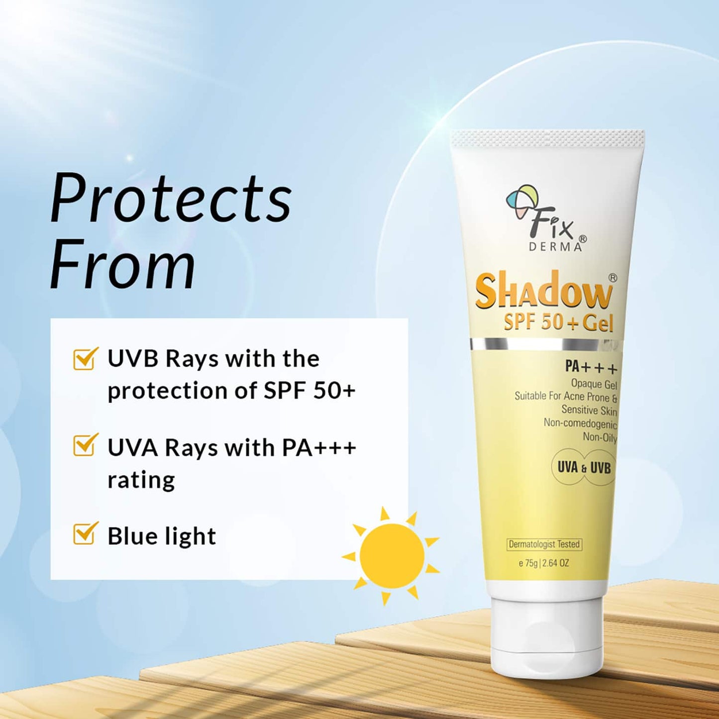 Fixderma Shadow SPF 50+ Gel (75g)