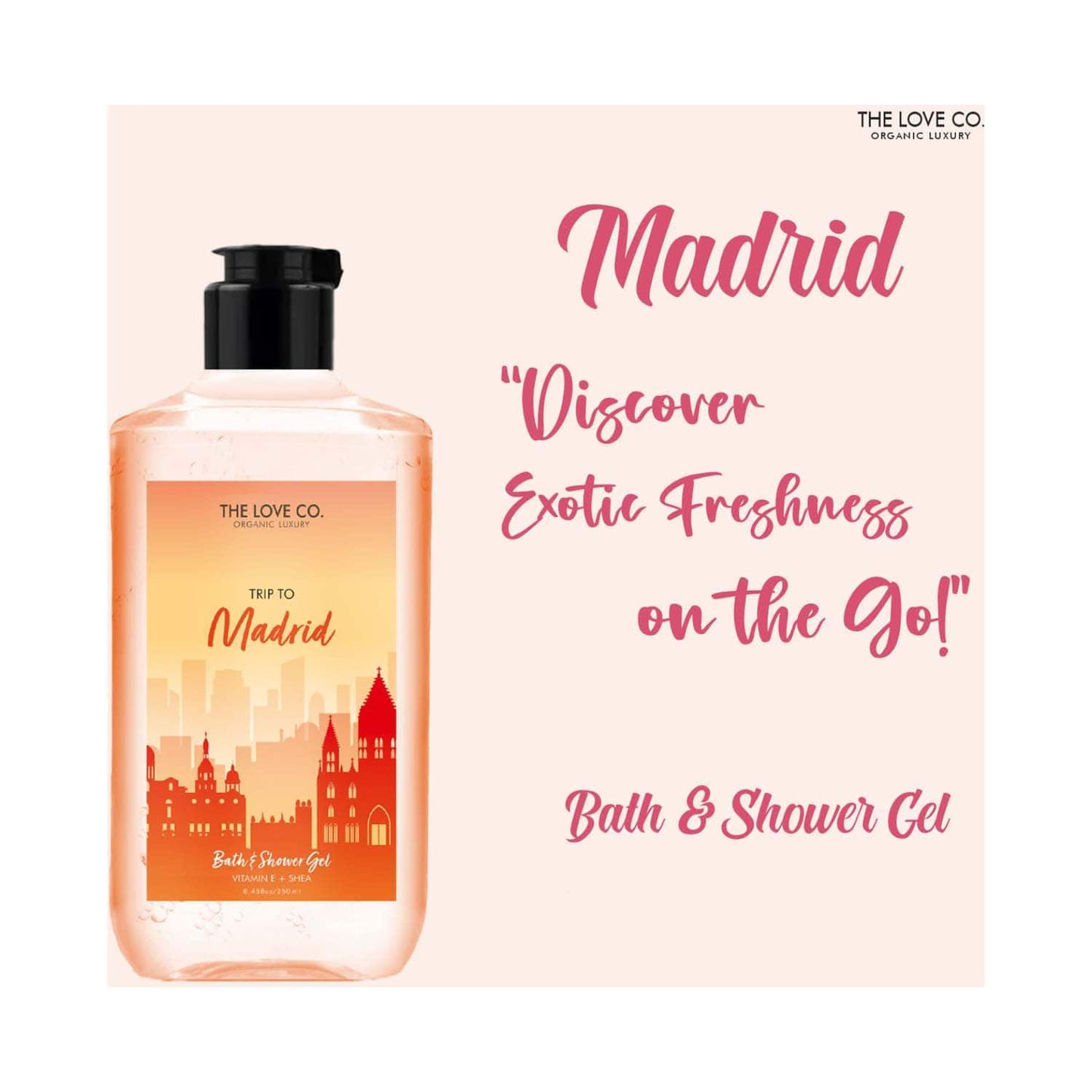 THE LOVE CO. Madrid Body and Shower Gel (250ml)