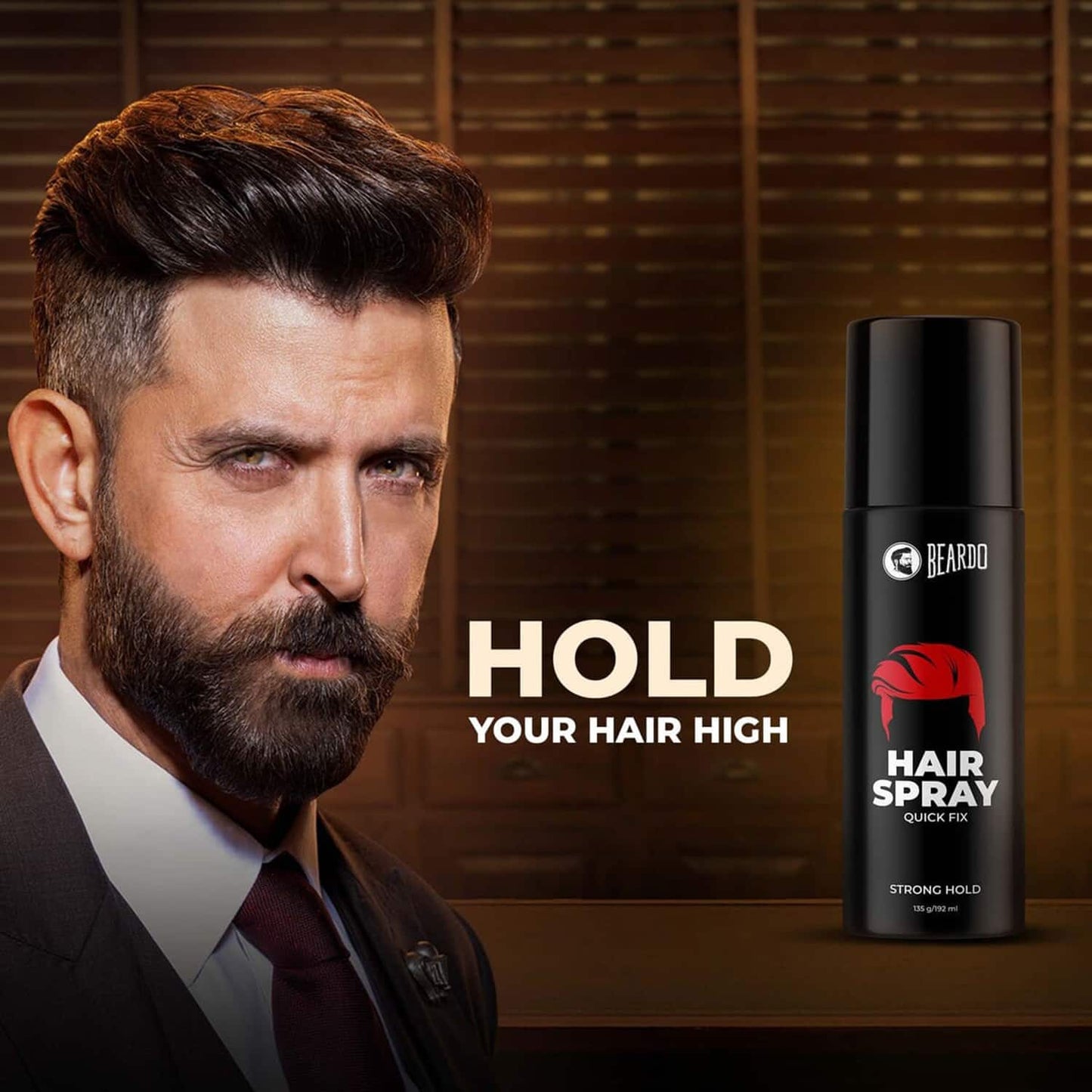 Beardo Strong Hold Hair Spray (192ml)