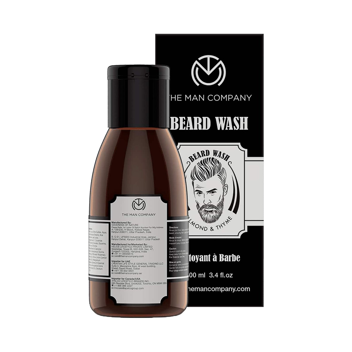 The Man Company Almond & Thyme Beard Wash (100ml)