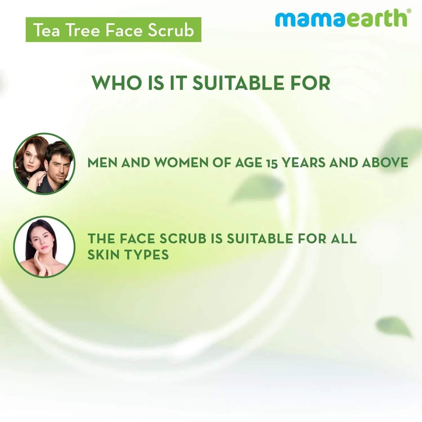 Mamaearth Tea Tree Face Scrub (100ml)