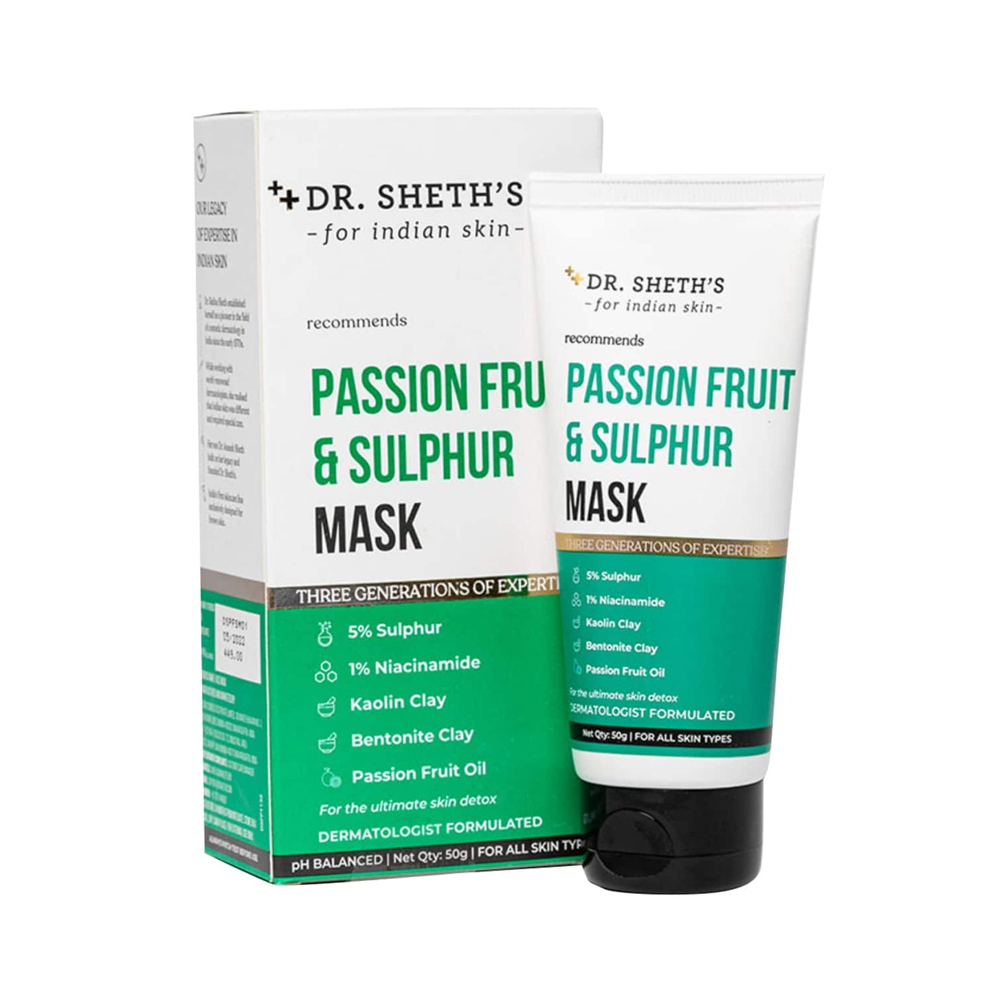 Dr. Sheth's Passion Fruit & Sulphur Mask (50g)