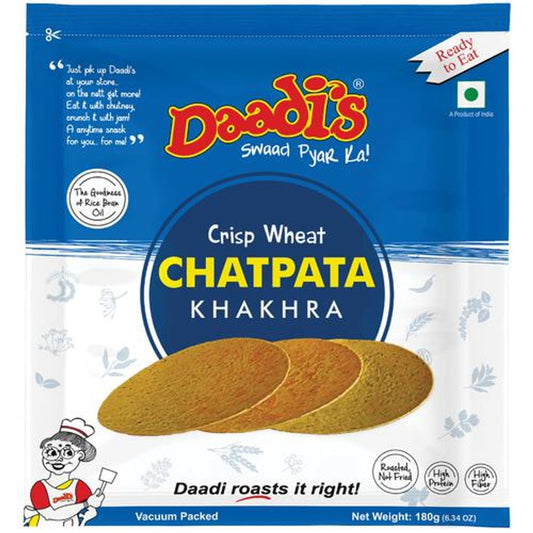 Golden Wheat Crisps Chatpata Special Khakhra (Dry Chapathi) - Whole Wheat Flour