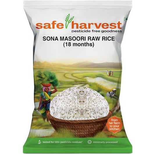 Sona Masuri Raw Rice/Akki - 18 Months, Pesticide Free