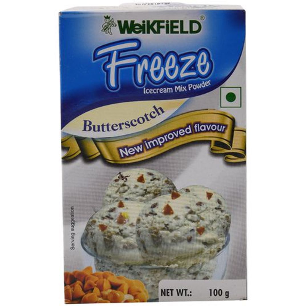 Freeze Ice Cream Mix Powder - Butterscotch Flavour, 100% Vegetarian