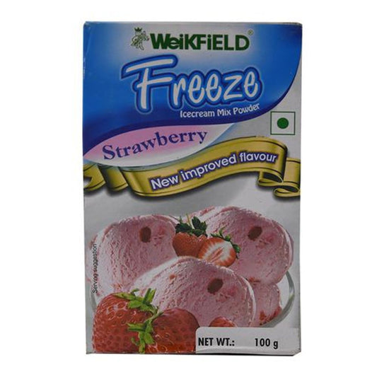 Freeze Ice Cream Mix Powder - Strawberry Flavour, 100% Vegetarian